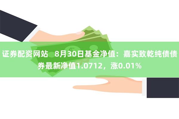 证券配资网站   8月30日基金净值：嘉实致乾纯债债券最新净值1.0712，涨0.01%