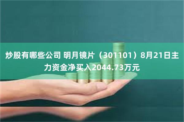 炒股有哪些公司 明月镜片（301101）8月21日主力资金净买入2044.73万元