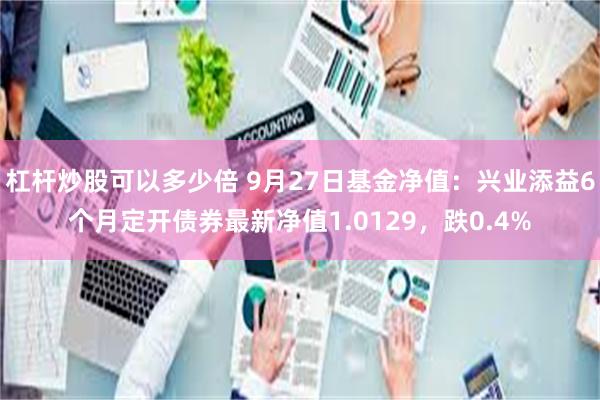 杠杆炒股可以多少倍 9月27日基金净值：兴业添益6个月定开债券最新净值1.0129，跌0.4%